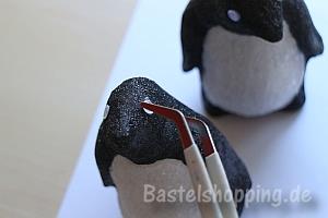 Glitzer Pinguin Bastelanleitung 7