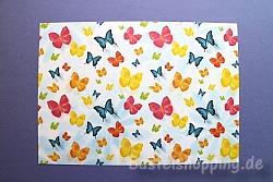 Tonkarton mit Schmetterlingen