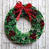 Christmas Craft Idea - Quilled Paper Christmas Wreath